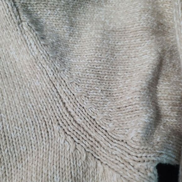 Liz Claiborne Womens Sweater Size XL Light Tan 1 Button Front Long Sleeve Collar - Picture 10 of 12